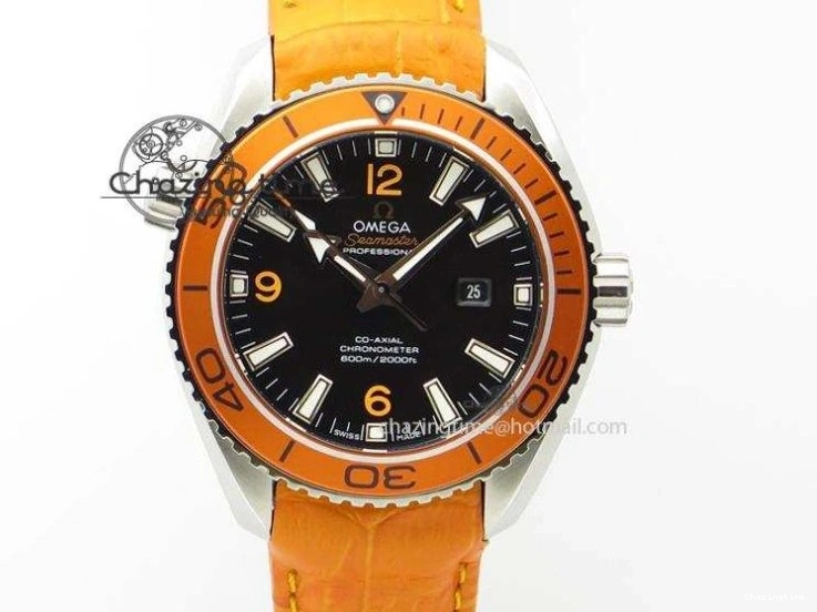 0501 Planet Ocean 39.5mm Black Ceramic Bezel SS VSF 1:1 Best Edition Black Dial on SS Bracelet A Stretchable 7890